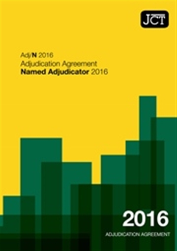 Adjudication Agreement Named Adjudicator (Adj/N)