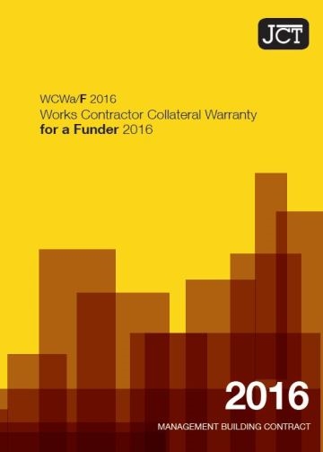 Works Contractor Collateral Warranty for a Funder (WCWa/F)