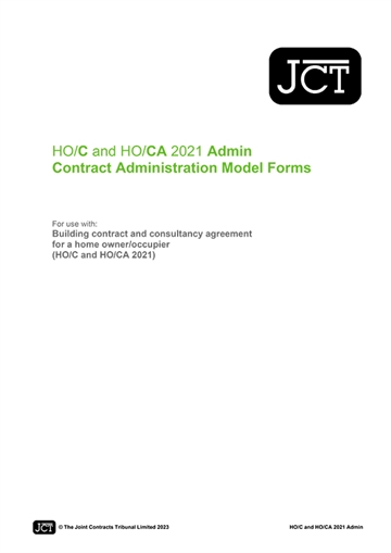 HO/C and HO/CA  2021 Admin