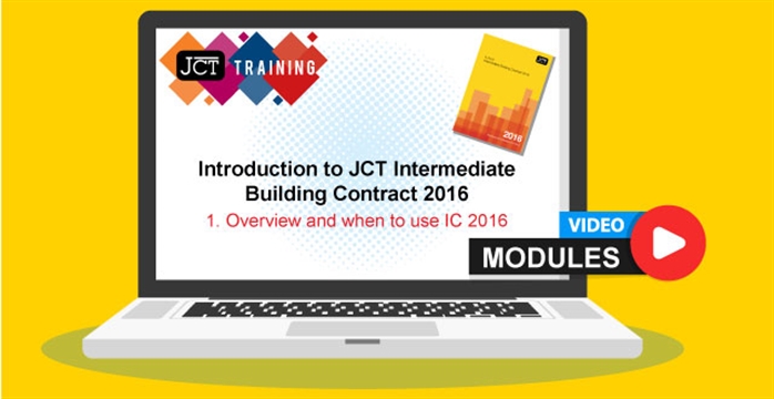 Introduction to JCT Intermediate Building Contract 2016 - 1. Overview and when to use IC 2016